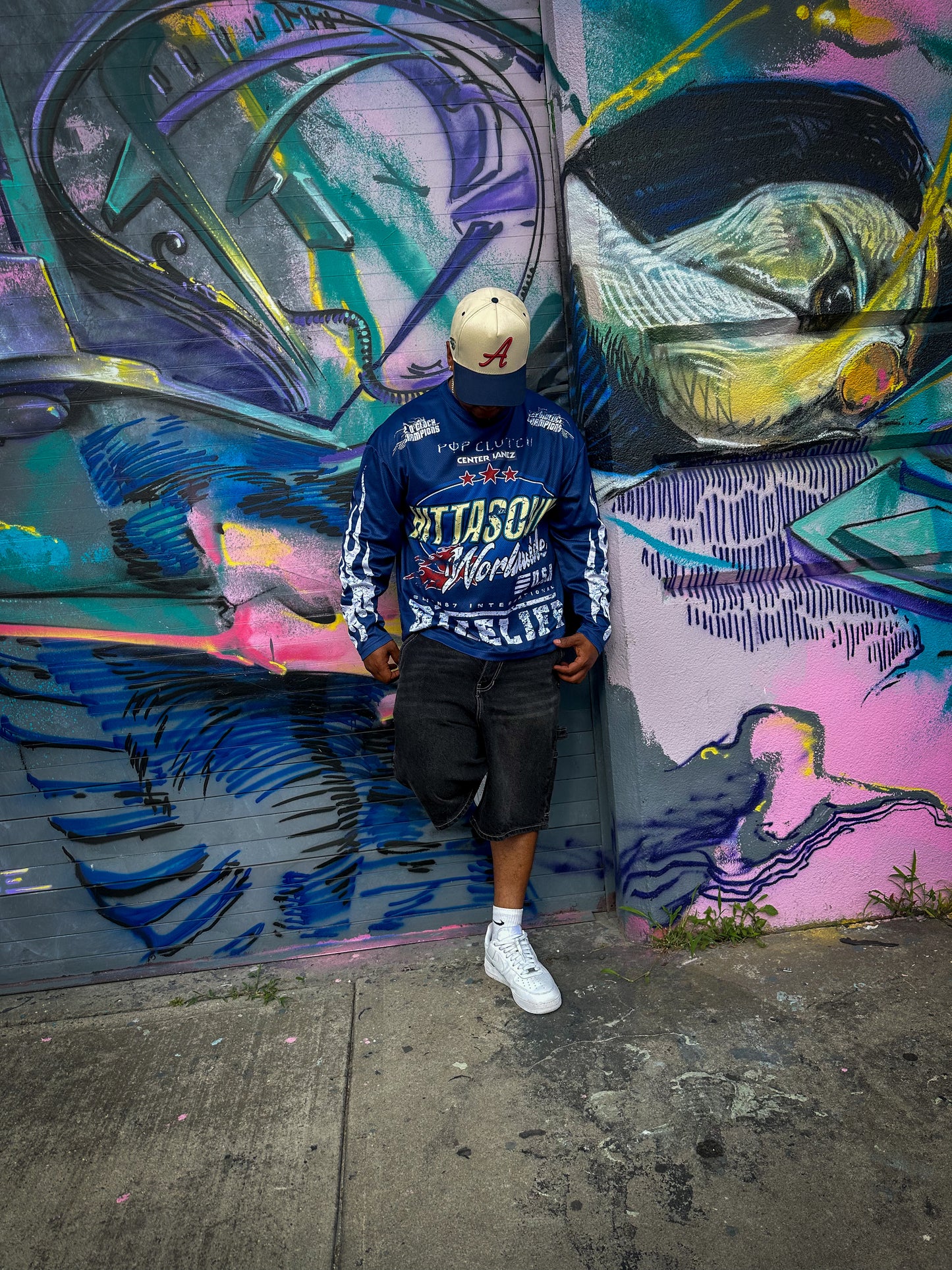 Oversized HITTAS ONLY Blue jersey