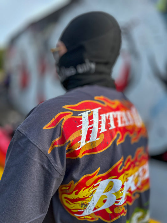 Hot On Wheels Grey Tshirt